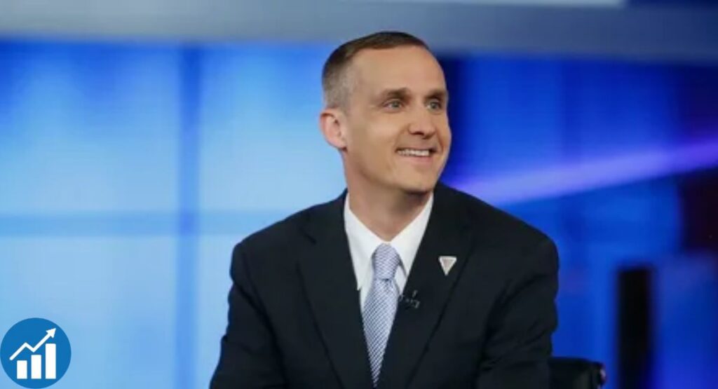 Corey Lewandowski smiling at a political event