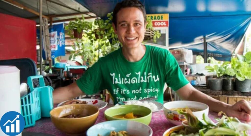 Mark Wiens tasting street food in Bangkok