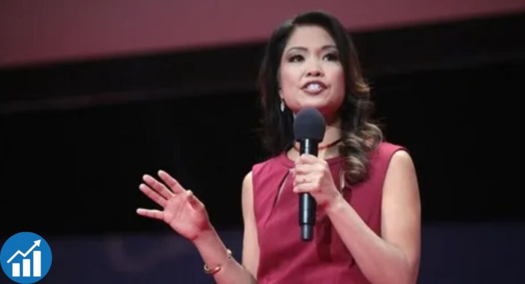 Michelle Malkin at a public event showcasing her work