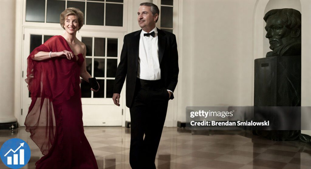 “Thomas Friedman with wife Ann Bucksbaum – American journalist and New York Times columnist”
