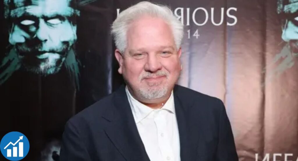 Glenn Beck hosting The Glenn Beck Program radio show in studio