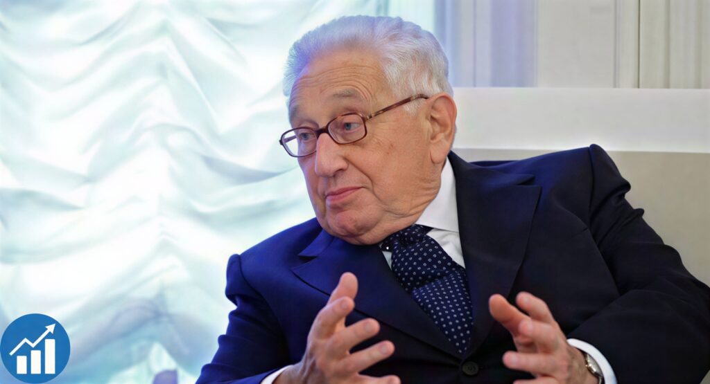 Pie chart illustrating the breakdown of Henry Kissinger's estimated $50 million net worth.