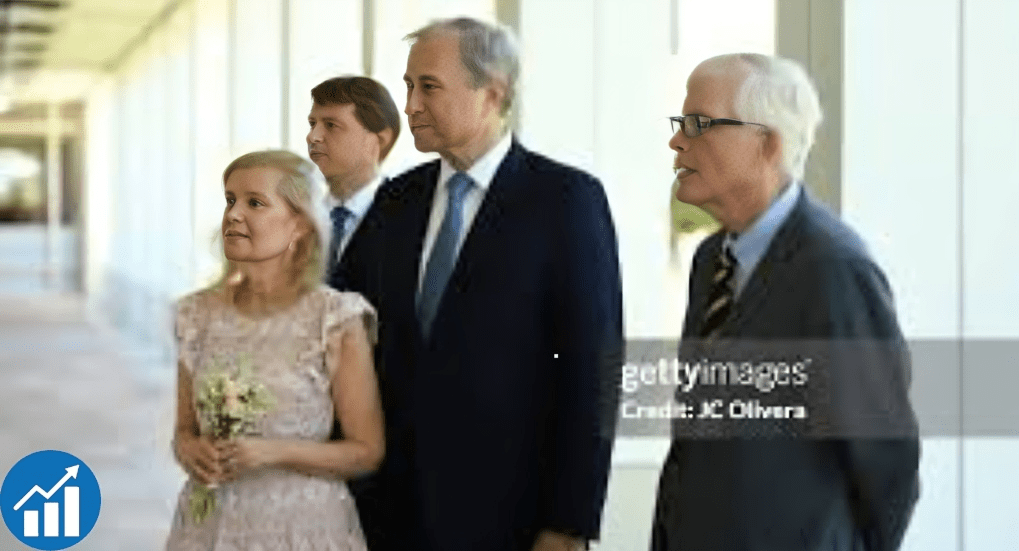 Hugh Hewitt outside his California residence, showcasing his professional lifestyle