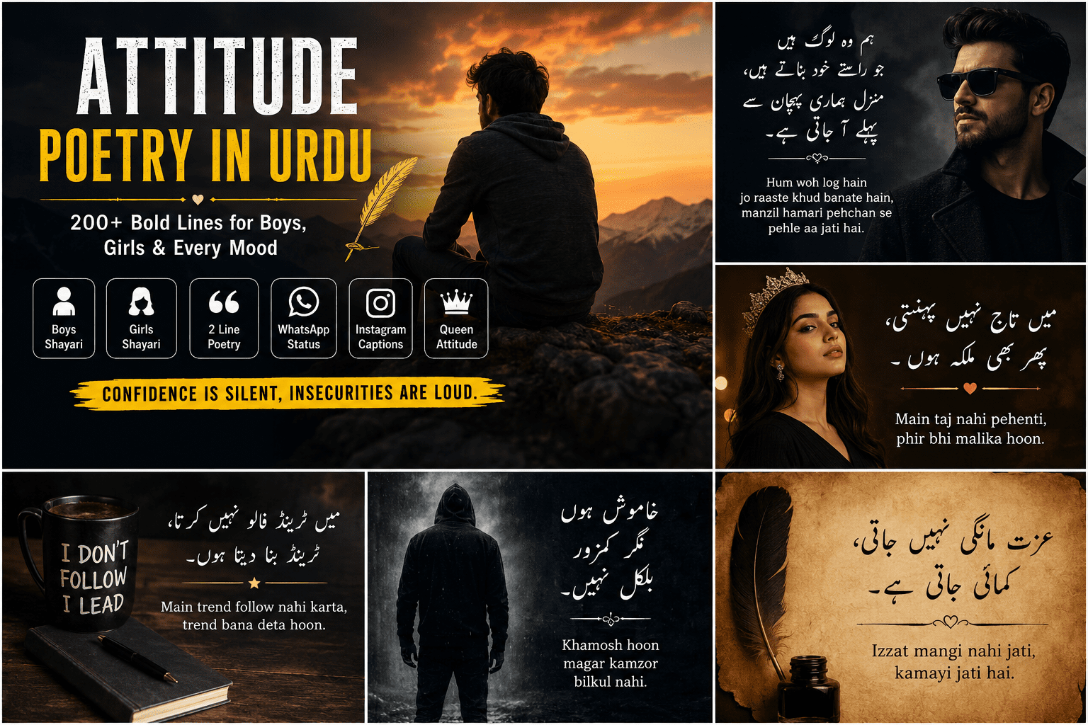Attitude Poetry in Urdu