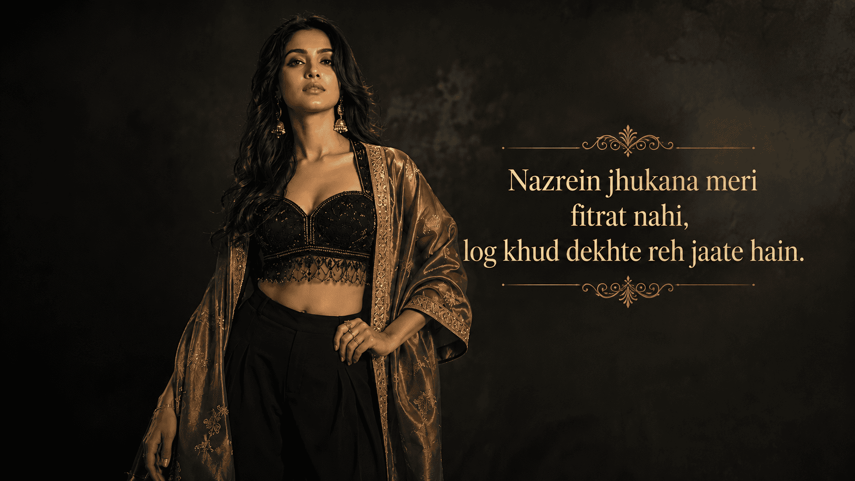 Confident girl with attitude — Hindi Urdu shayari collection